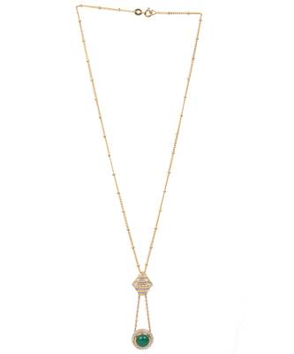 Multicolor sterling silver dangle pendant 1