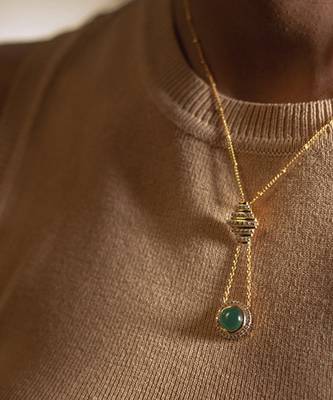 Multicolor sterling silver dangle pendant 3