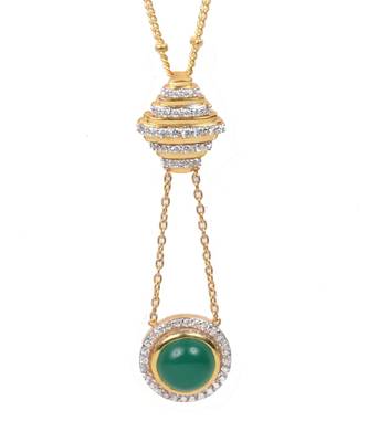 Multicolor sterling silver dangle pendant 4