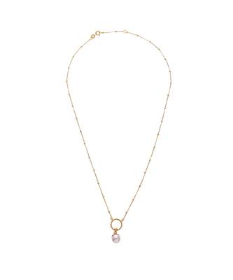 Gold sterling silver studded jewellery necklace 3