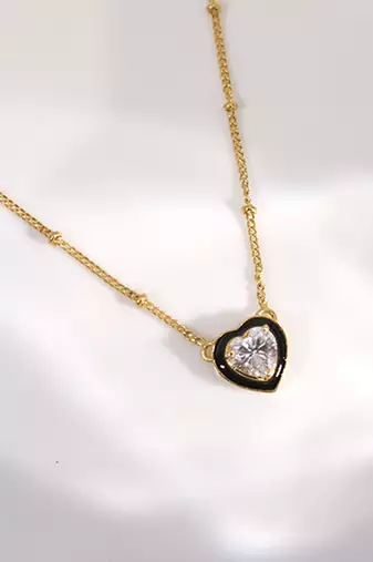 Gold sterling silver pendant