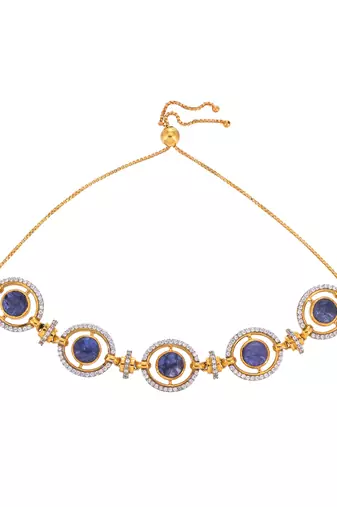 Blue sterling silver bracelet