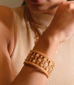 Gold sterling silver bracelet