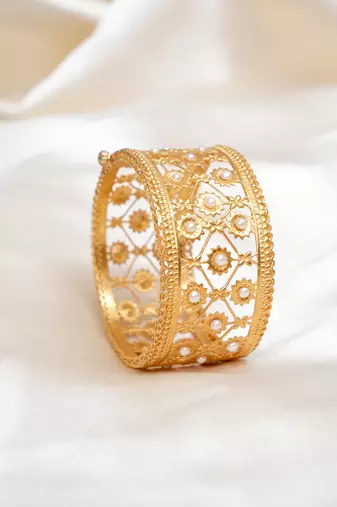 Gold sterling silver bracelet