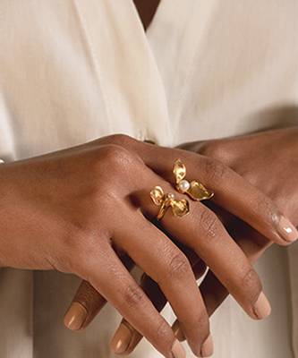 Yellow gold plated ring 1