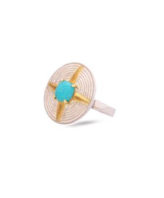 Silver studded jewellery ring with sterling silver base 3