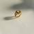 Yellow gold plated citrine ring