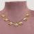 Gold studded jewellery sterling silver necklace-set