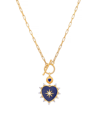 Blue studded jewellery sterling silver pendant 1