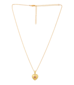 Yellow gold plated heart pendant