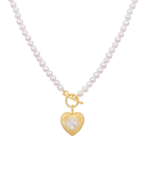 White studded jewellery sterling silver pendant