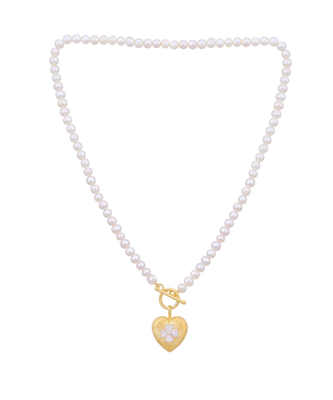White studded jewellery sterling silver pendant 2
