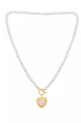 White studded jewellery sterling silver pendant