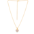 Yellow gold plated cara heart pendant