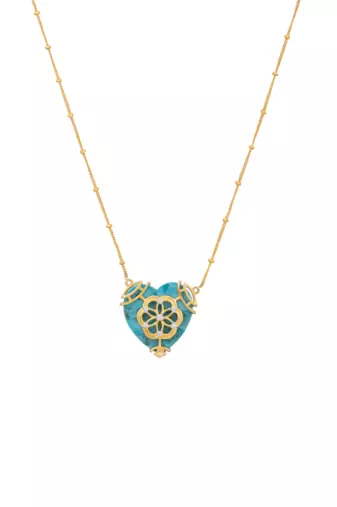 Turquoise studded jewellery sterling silver pendant