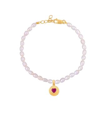 White sterling silver studded jewellery bracelet 1