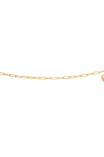 Yellow gold plated studded bracelet