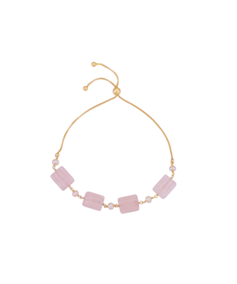 Pink studded jewellery sterling silver bracelet 2