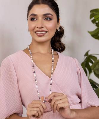 Multicolor sterling silver studded jewellery necklace 2