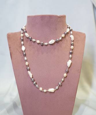Multicolor sterling silver studded jewellery necklace 3