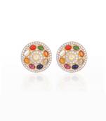Classic multicolor navratana ear studs