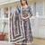 Ishika navy premium cotton anarkali suit set
