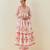 Orange floral cotton premium suit set