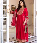 Mani rosso work anarkali suit set