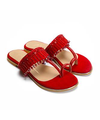 Red velvet flats 1