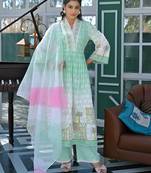 Tridhara minty cotton suit set