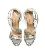 Silver suede finish High heels