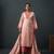 Eliza salmon cotton full embroidery lawn suit set