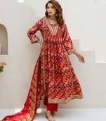 Gauri fiery full work suit set
