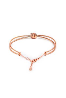 Rose gold  sterling silver knot kada 3
