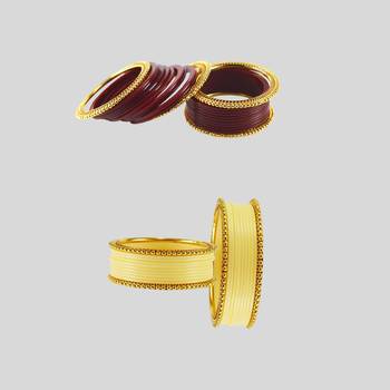 Acrylic-brass multicolor  plain bangle combo 2
