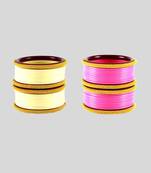 Acrylic multicolor  plain bangle combo