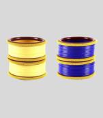 Acrylic multicolor  plain bangle combo