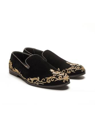 Black velvet mocassins 3