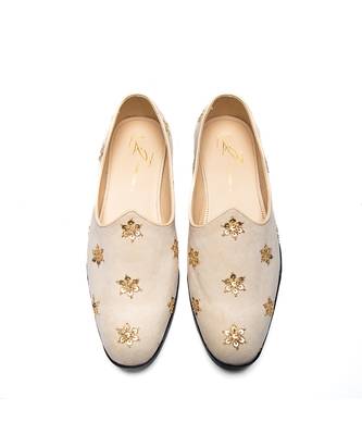 light beige seude mojari 1
