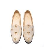 light beige seude mojari