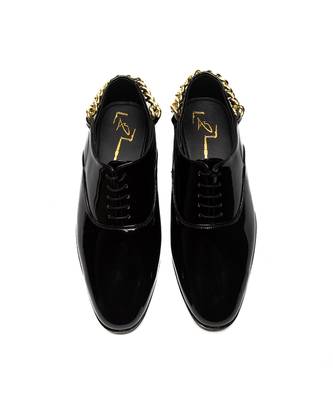 Black patent leather finish formal 1