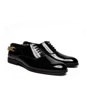 Black patent leather finish formal 3