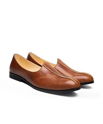 tan napa leather finish mojari 3