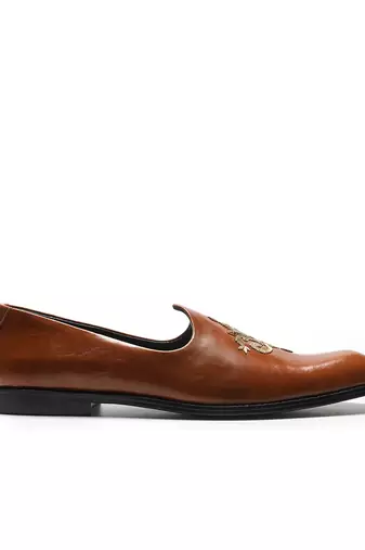Cherry red napa leather finish mocassins