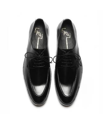 Black napa leather finish formal 1
