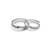 Sterling silver forever linked couple rings