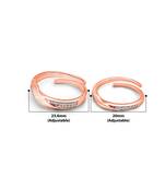 Rose gold forever linked couple rings