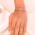 Rose gold  sterling silver pentagon kada