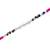 Silver multicolour twinkle bracelet
