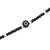 Silver black evil eye twinkle bracelet